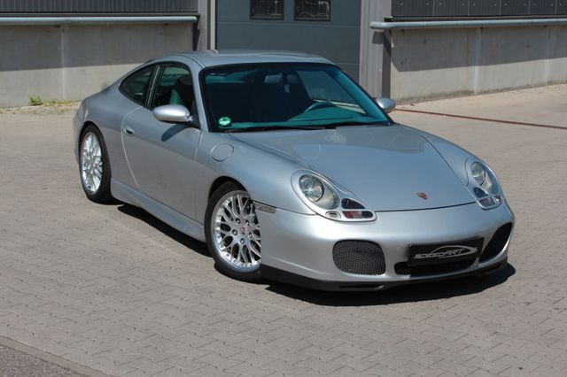 Porsche 911/996 Carrera 4S-Turbo-Look, yläosa huollettu, 18"