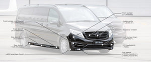 Larte Black Crystal styling kit for Mercedes V-class J34, Tiedustele powercarfinland@gmail.com