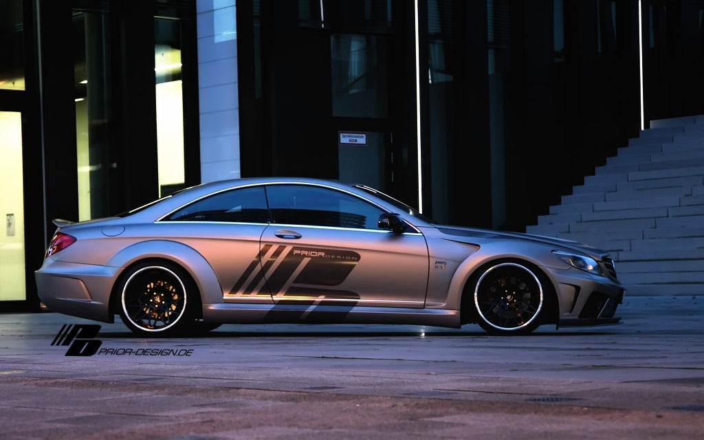 J167 PRIOR-DESIGN PD Black Edition V2 Widebody Aerodynamic-Kit for Mercedes CL [W216] J27.1, Tiedustele powercarfinland@gmail.com